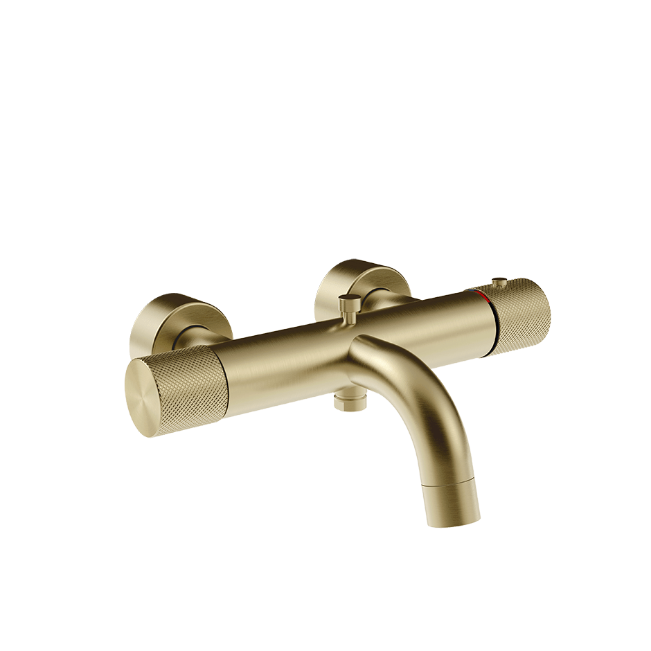 Gessi Bath Mixer 70613 in Brass Brushed Pvd