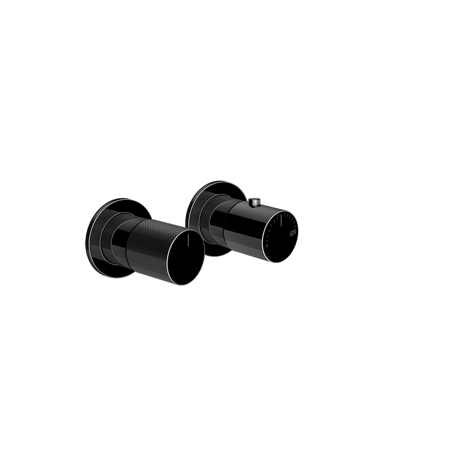 Gessi Shower Mixer 70636 in Black Metal Pvd