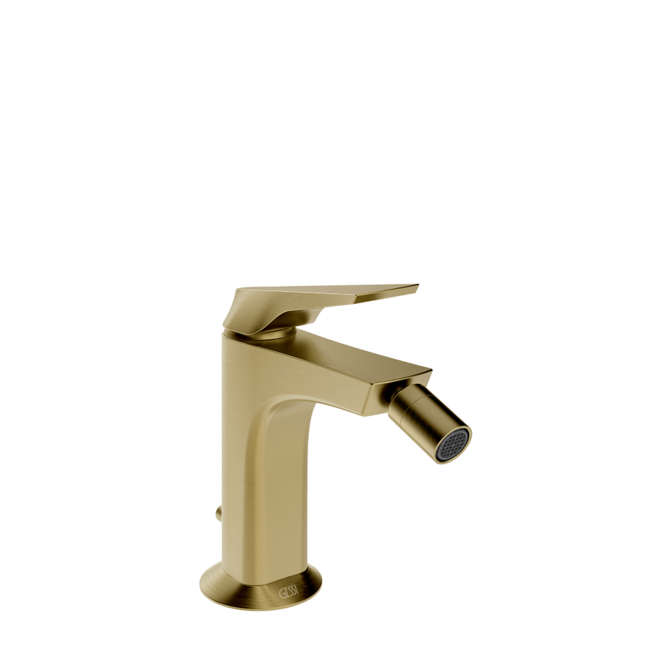 Gessi Bidet Mixer 72007 in Brass Brushed Pvd