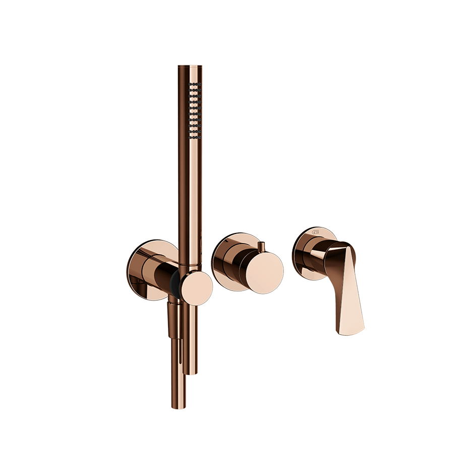 Gessi Shower Mixer 72036 in Copper Pvd