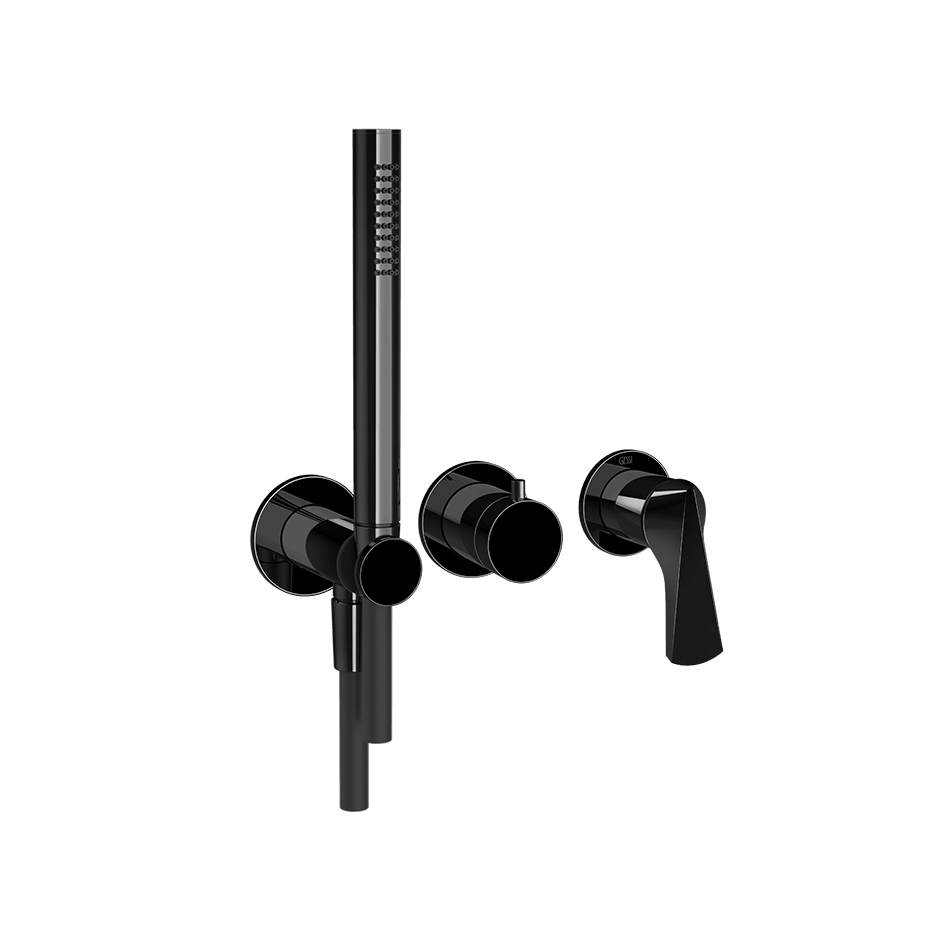 Gessi Shower Mixer 72036 in Black Metal Pvd
