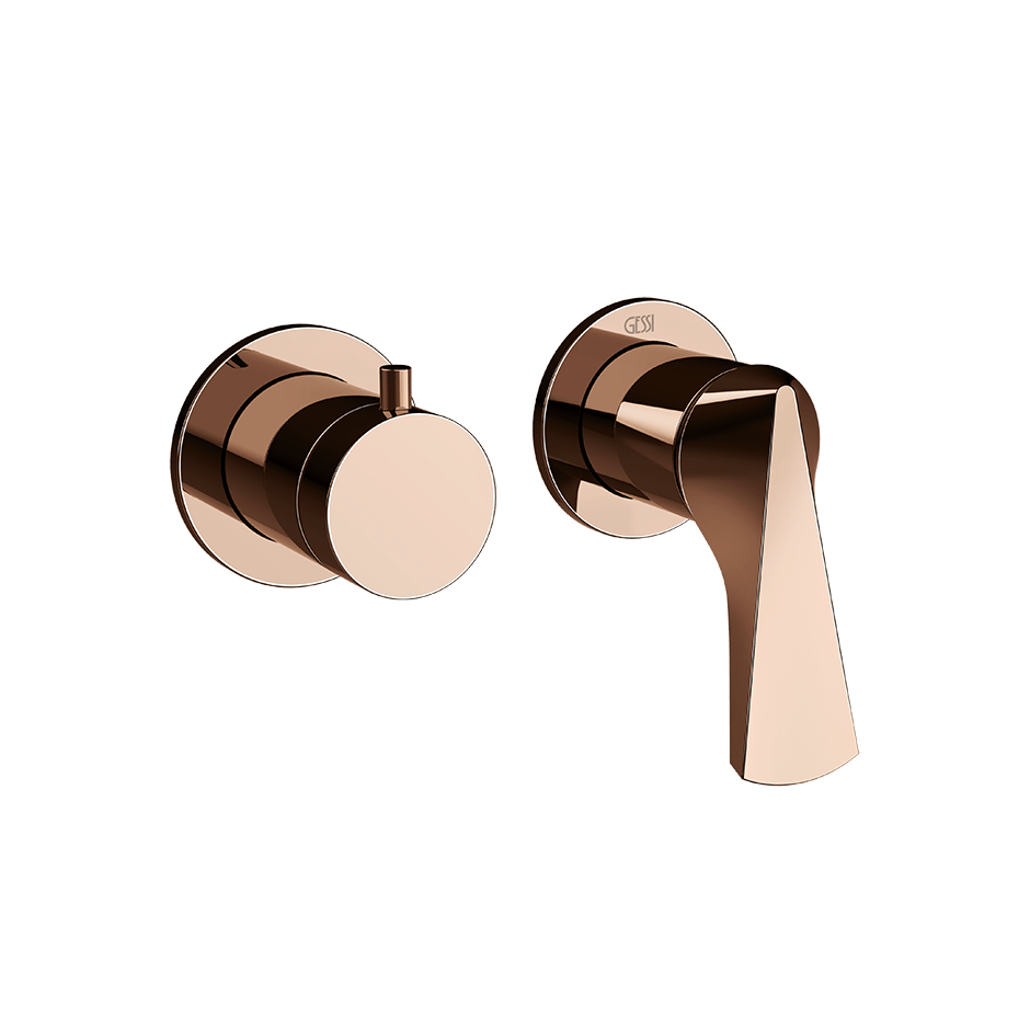 Gessi Shower Mixer 72038 in Copper Pvd