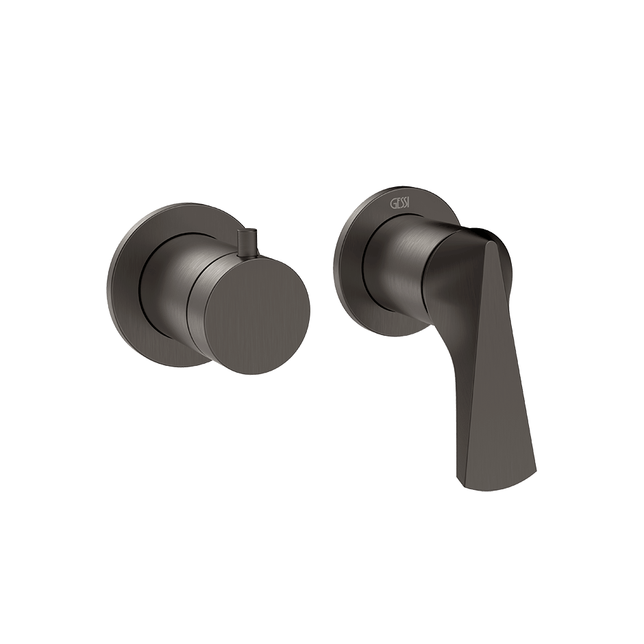 Gessi Shower Mixer 72038 in Black Metal Br. Pvd