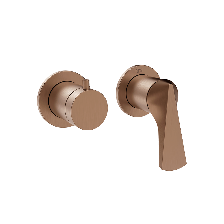 Gessi Shower Mixer 72038 in Copper Brushed Pvd