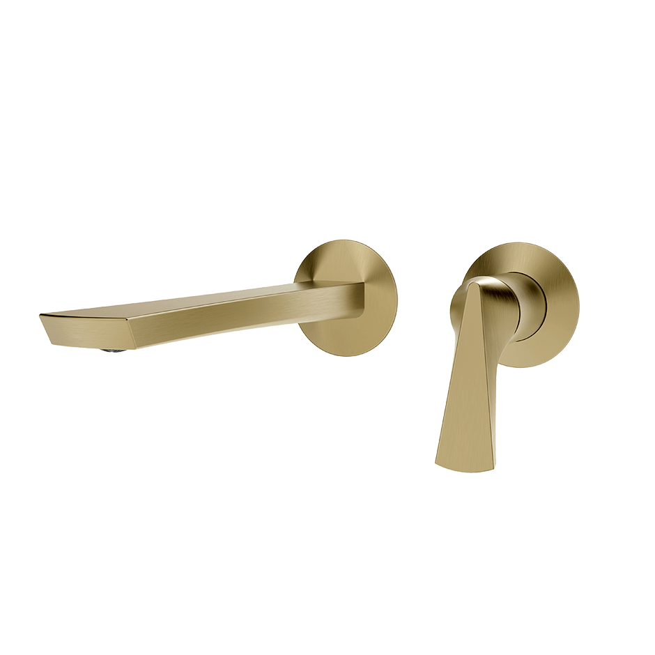Gessi Washbasin Mixer 72088 in Brass Brushed Pvd
