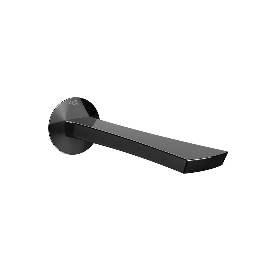 Gessi Basin Spout 72102 in Black Metal Pvd