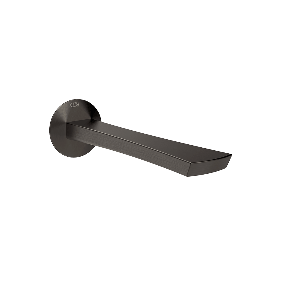 Gessi Basin Spout 72102 in Black Metal Br. Pvd