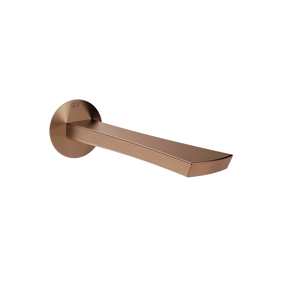 Gessi Basin Spout 72102 in Copper Brushed Pvd