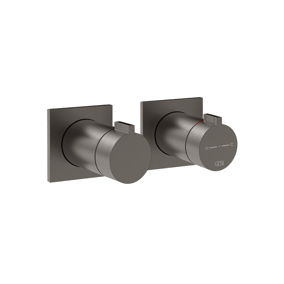Gessi Shower Mixer 73036 in Black Metal Br. Pvd
