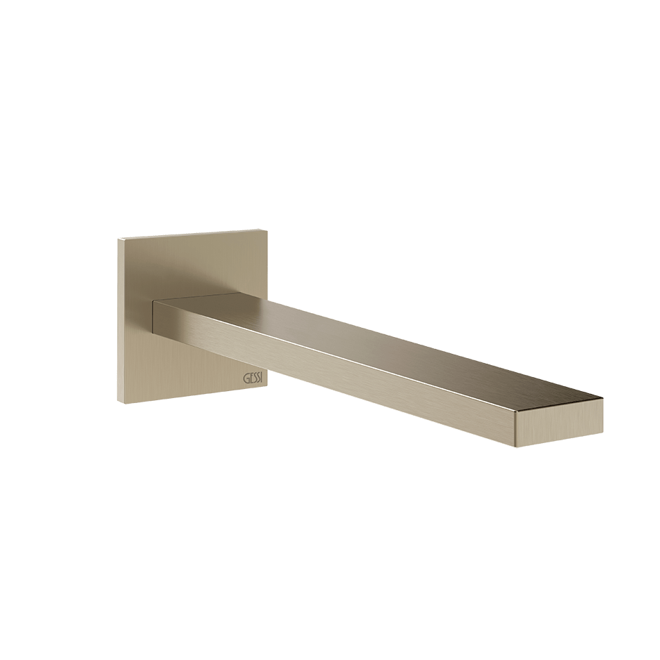 Gessi Basin Spout 73102 in Finox Brushed Nickel