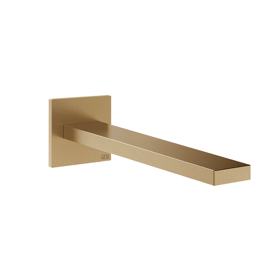 Gessi Basin Spout 73102 in Warm Bronze Br. Pvd