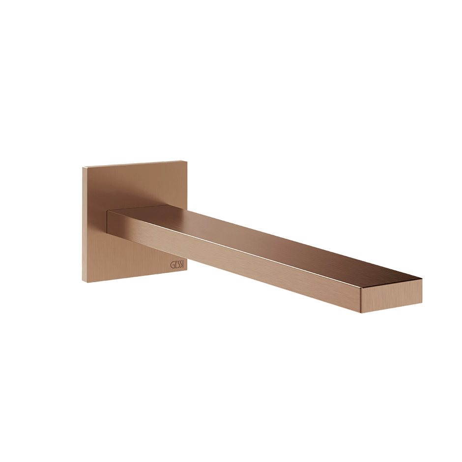 Gessi Basin Spout 73104 in Copper Brushed Pvd