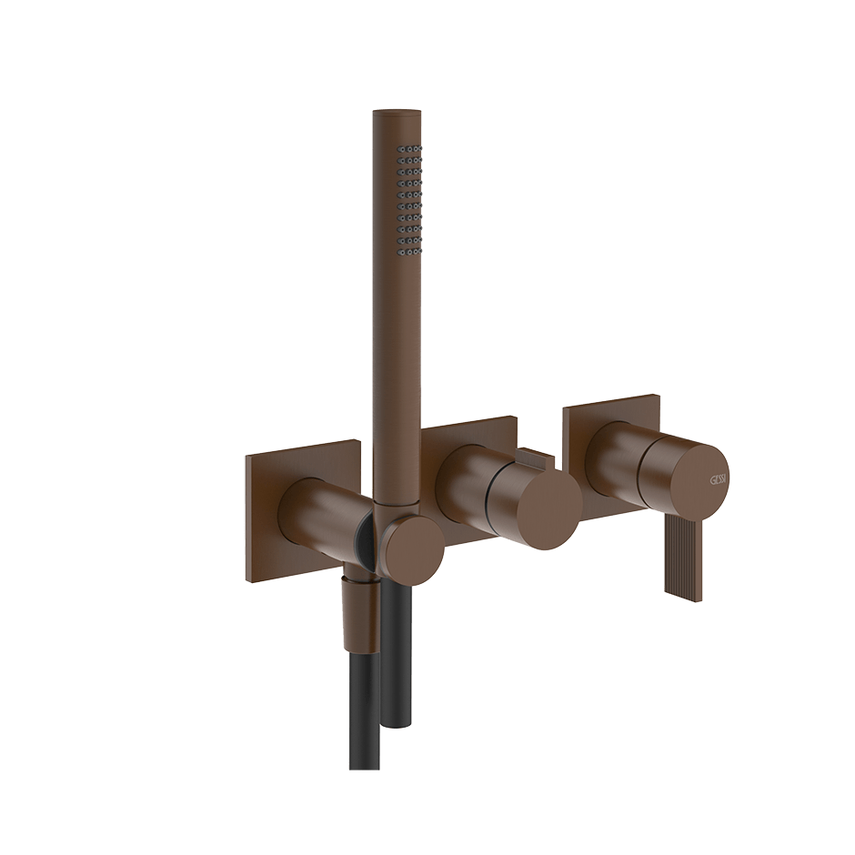 Gessi Shower Mixer 73536 in Dark Bronze