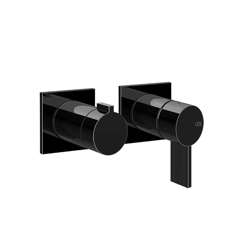 Gessi Shower Mixer 73538 in Black Metal Pvd