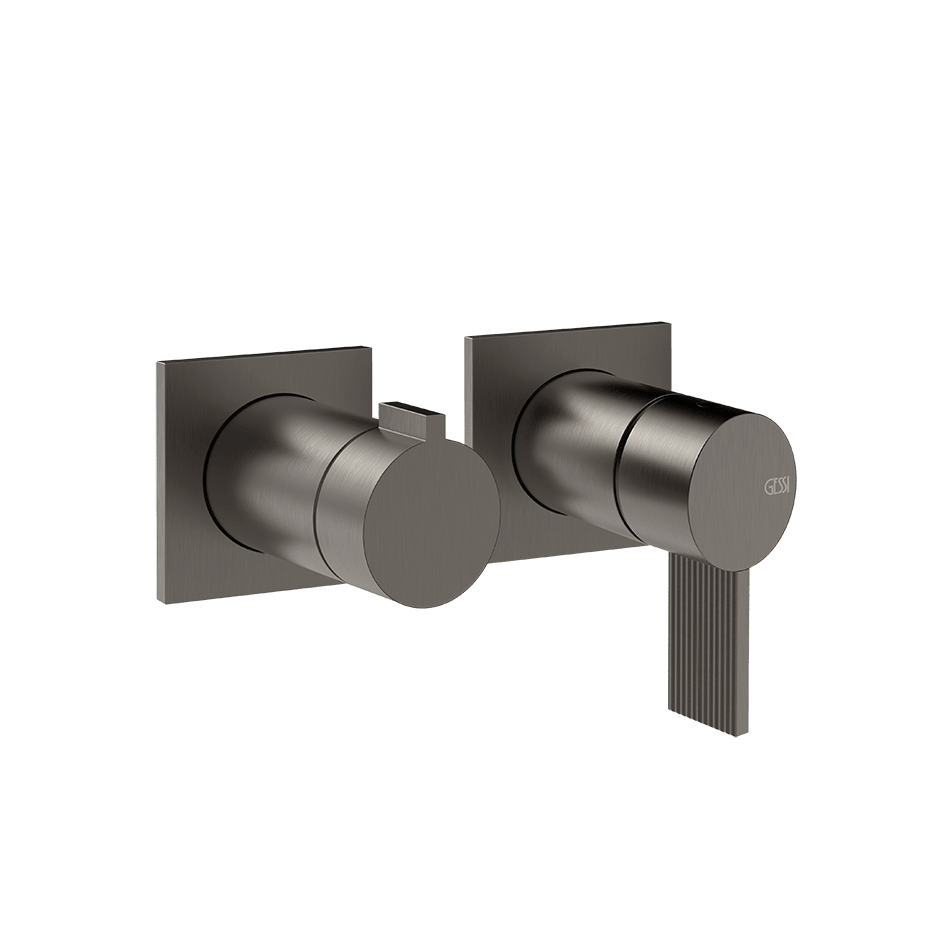 Gessi Shower Mixer 73538 in Black Metal Br. Pvd
