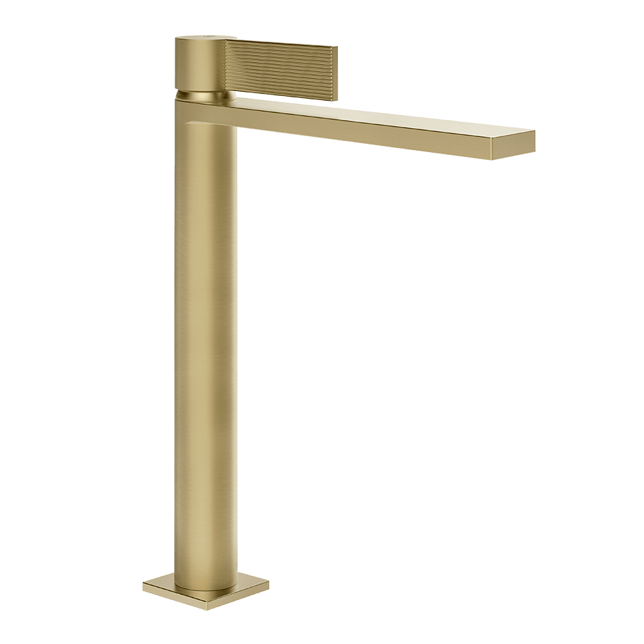 Gessi Washbasin Mixer 73553 in Brass Brushed Pvd