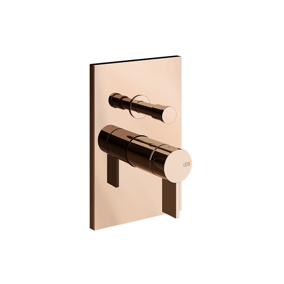 Gessi Shower Mixer 73579 in Copper Pvd