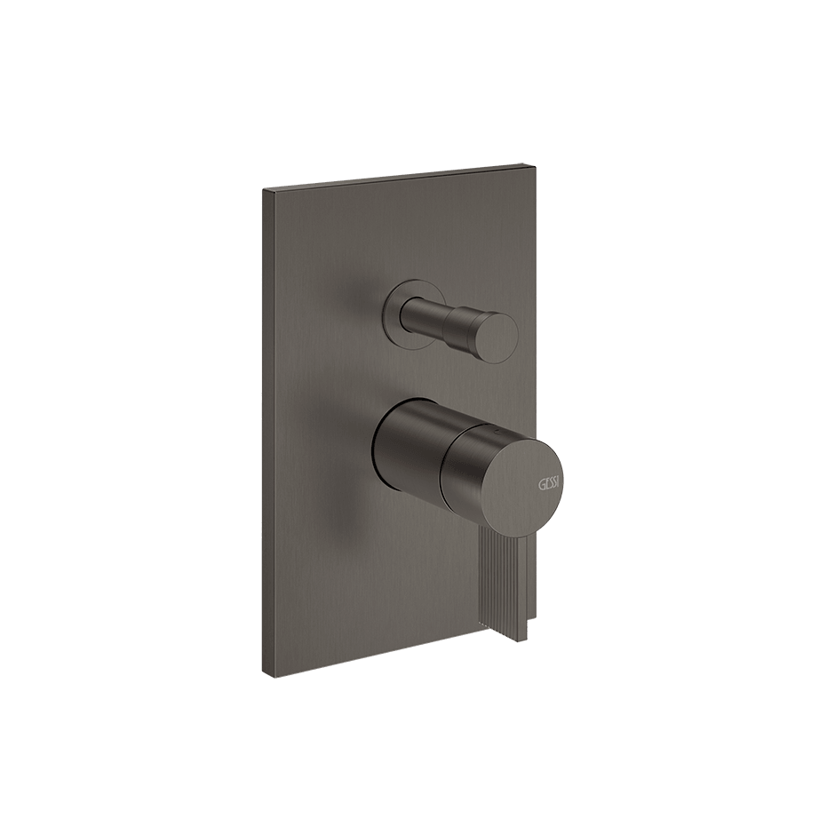 Gessi Shower Mixer 73579 in Black Metal Br. Pvd