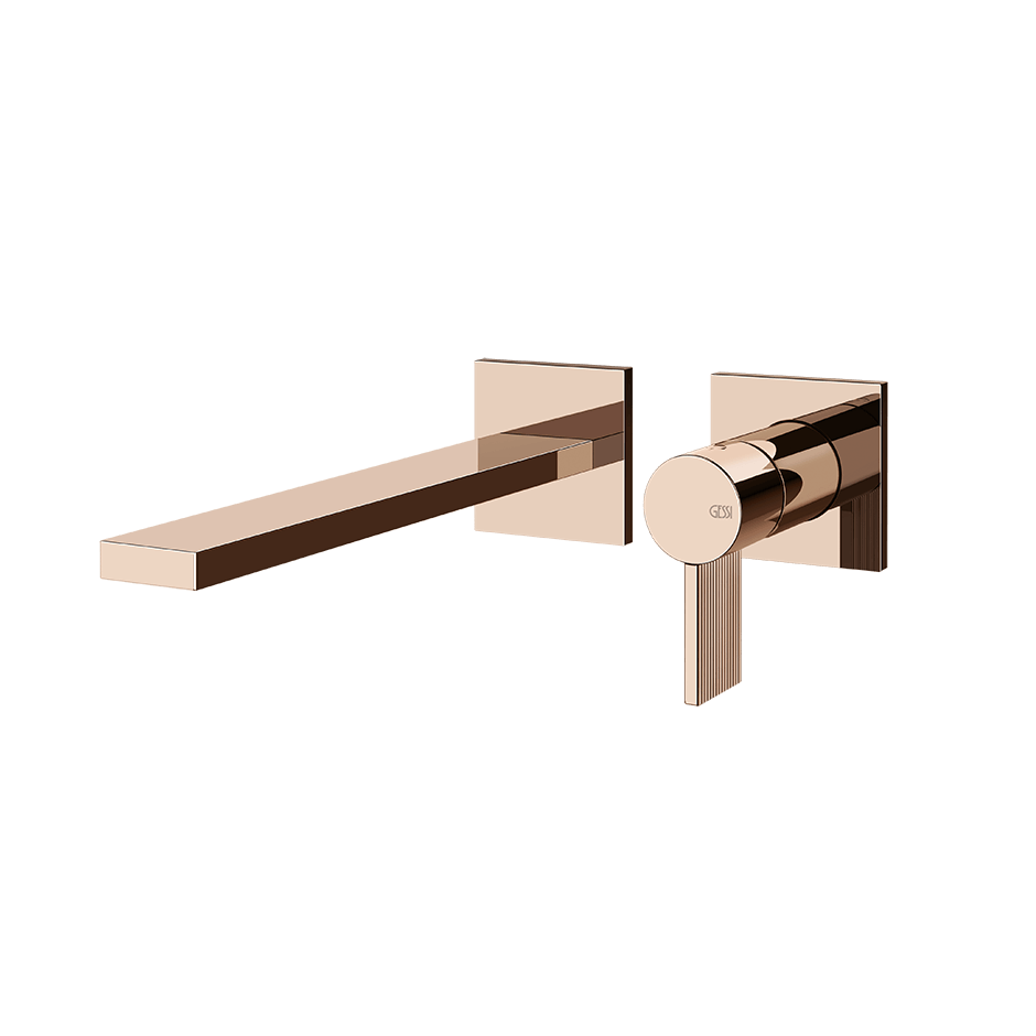 Gessi Washbasin Mixer 73588 in Copper Pvd