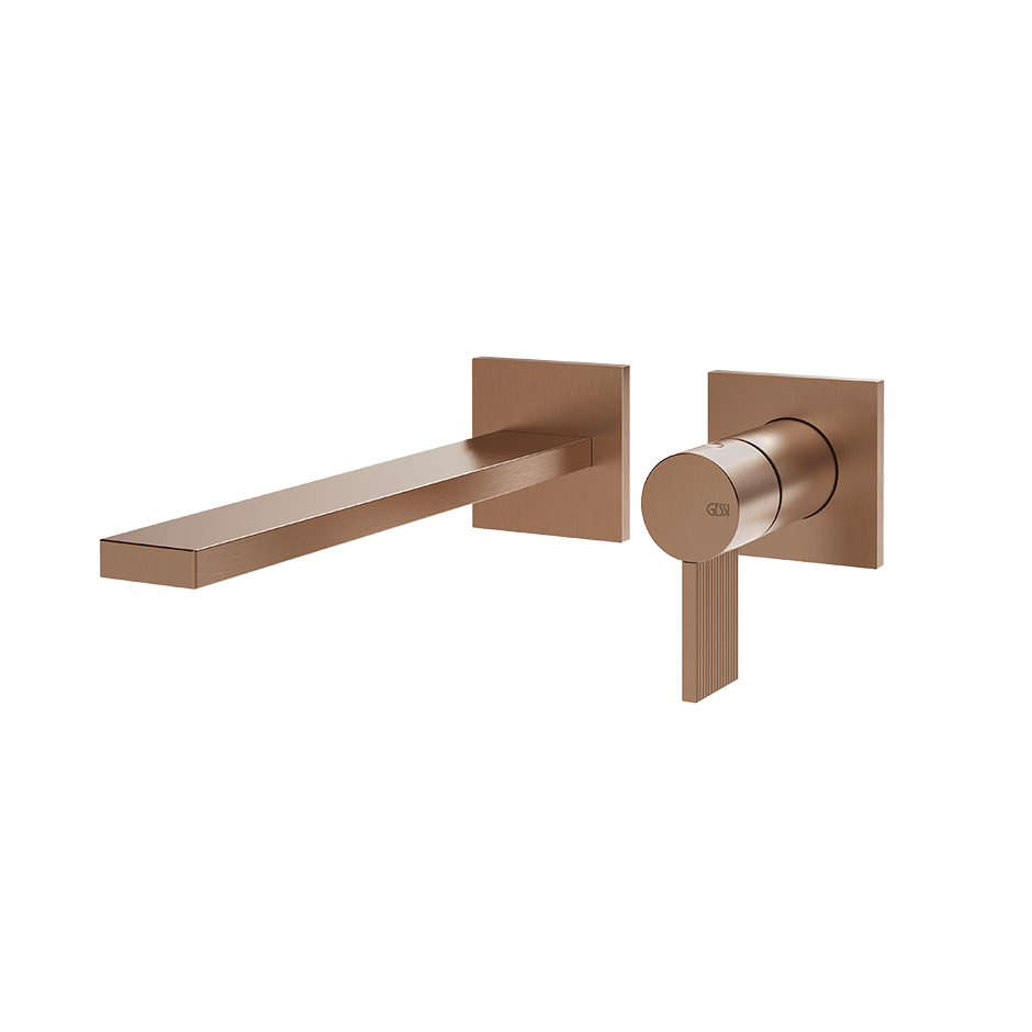 Gessi Washbasin Mixer 73588 in Copper Brushed Pvd