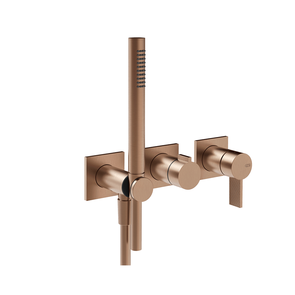 Gessi Shower Mixer 73636 in Copper Brushed Pvd