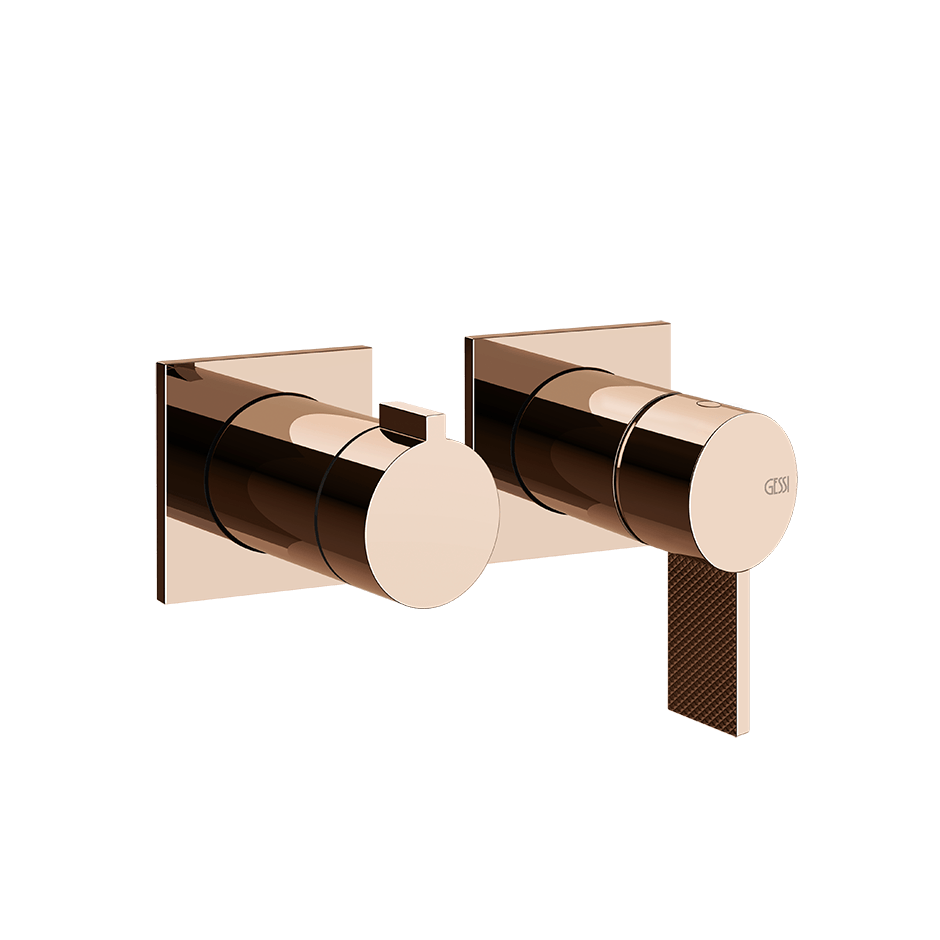 Gessi Shower Mixer 73638 in Copper Pvd