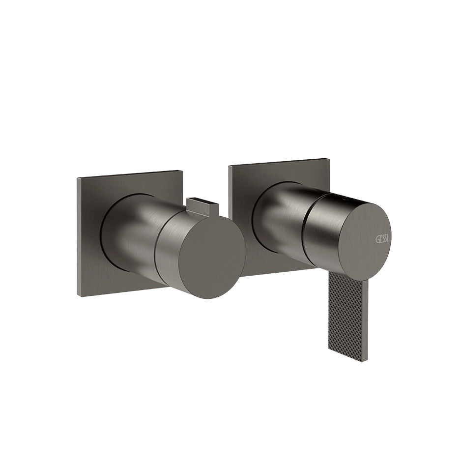 Gessi Shower Mixer 73638 in Black Metal Br. Pvd