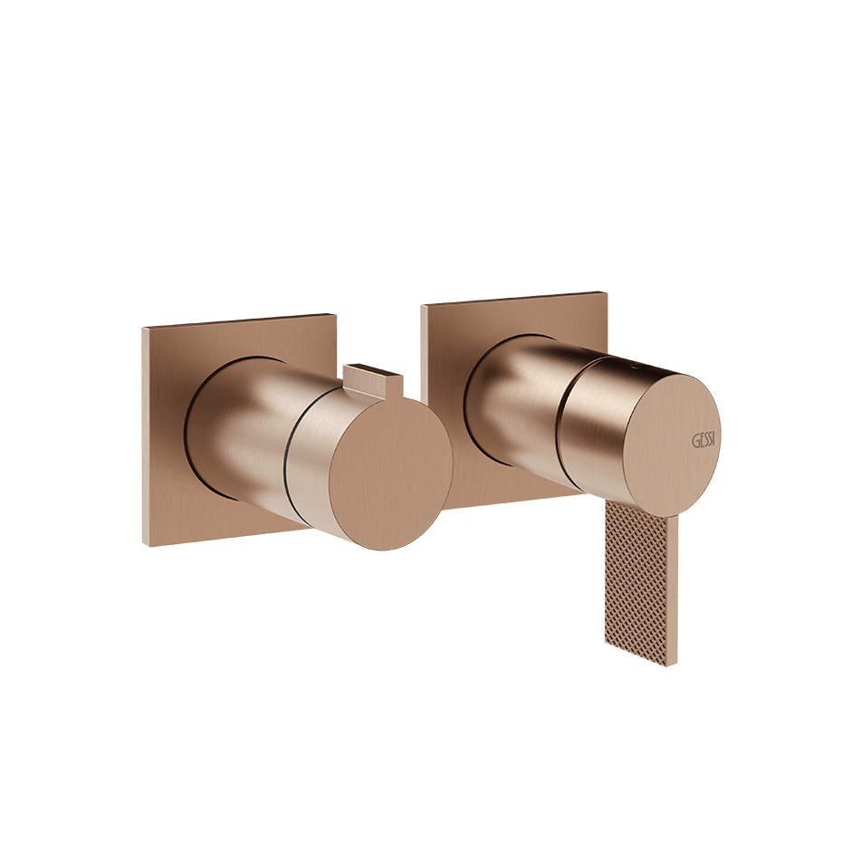 Gessi Shower Mixer 73638 in Copper Brushed Pvd