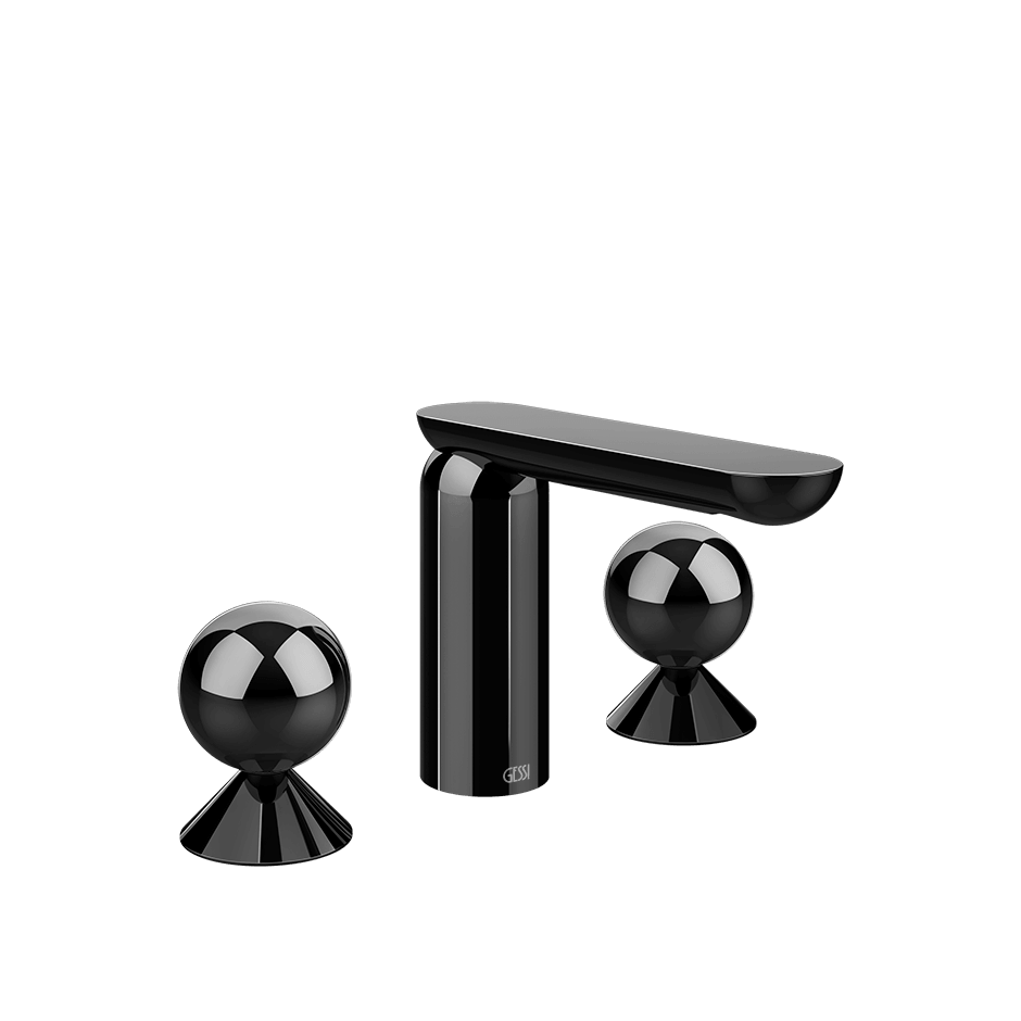 Gessi Washbasin Group 74005 in Black Metal Pvd