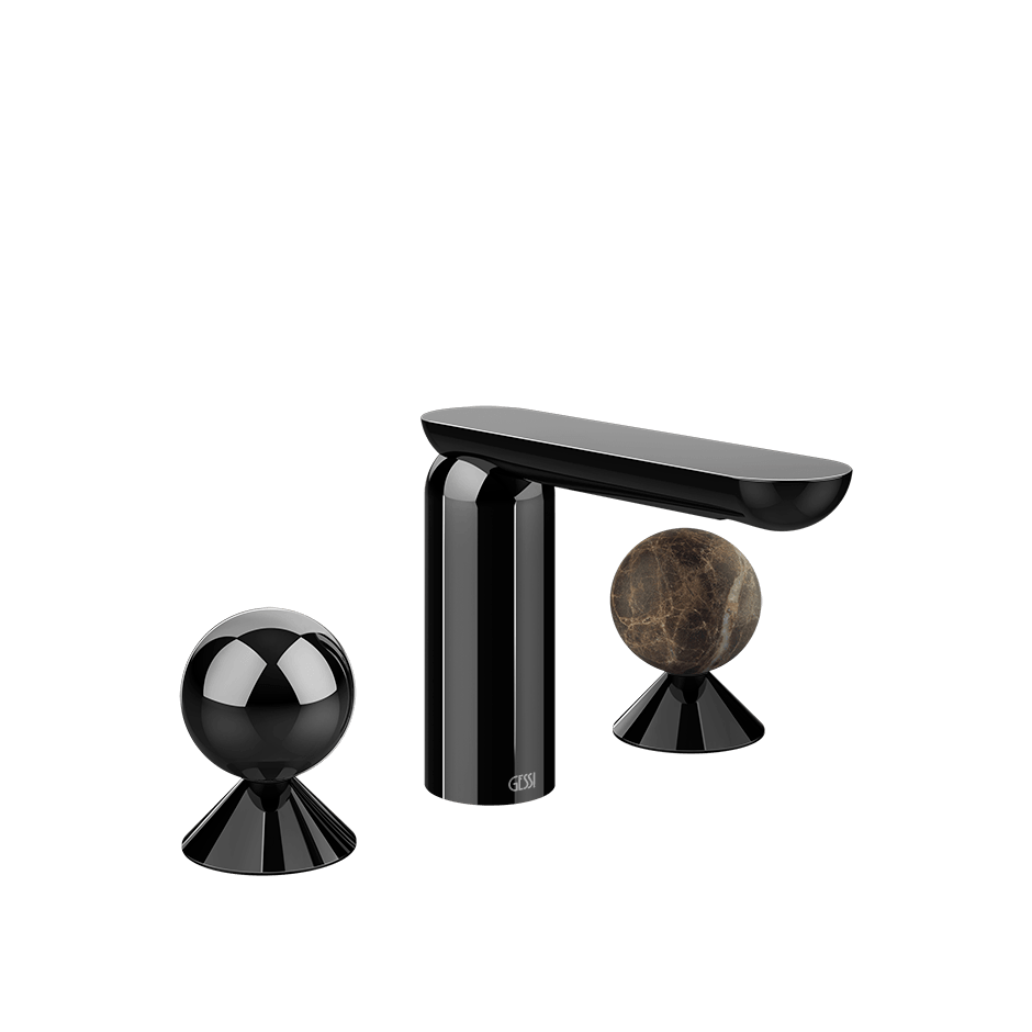 Gessi Washbasin Group 74015 in Black Metal Pvd