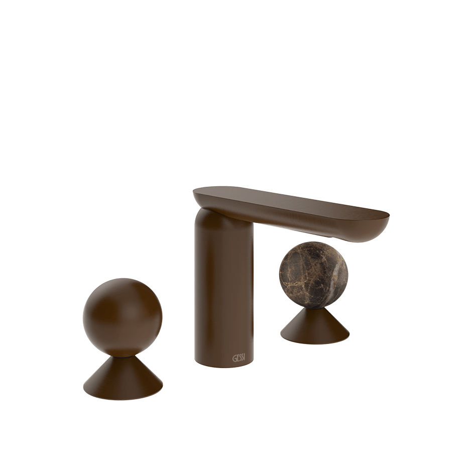 Gessi Washbasin Group 74015 in Dark Bronze