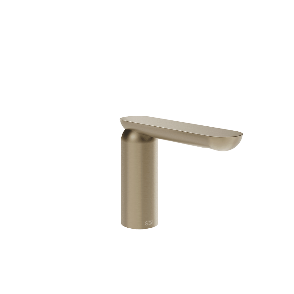 Gessi Basin Spout 74021 in Finox Brushed Nickel