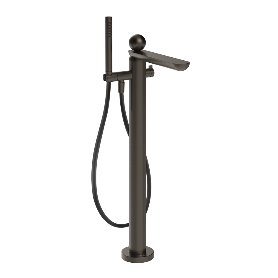 Gessi Bath Mixer 74029 in Black Metal Br. Pvd