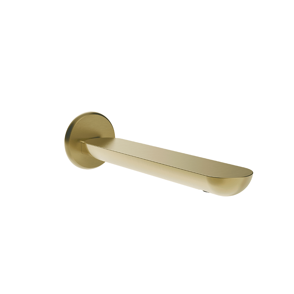 Gessi Basin Spout 74031 in Brass Brushed Pvd