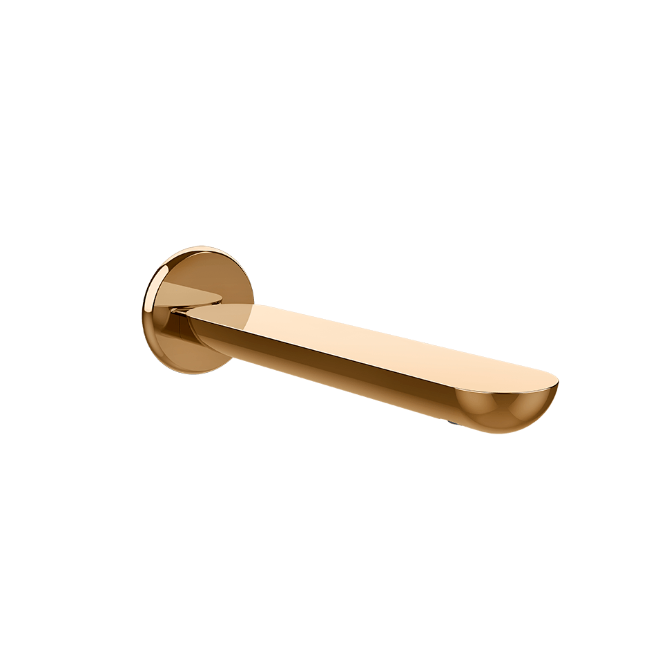 Gessi Basin Spout 74031 in Warm Bronze Pvd