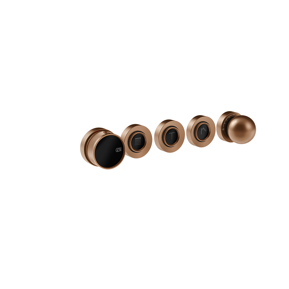 Gessi Shower Mixer 74034 in Copper Brushed Pvd