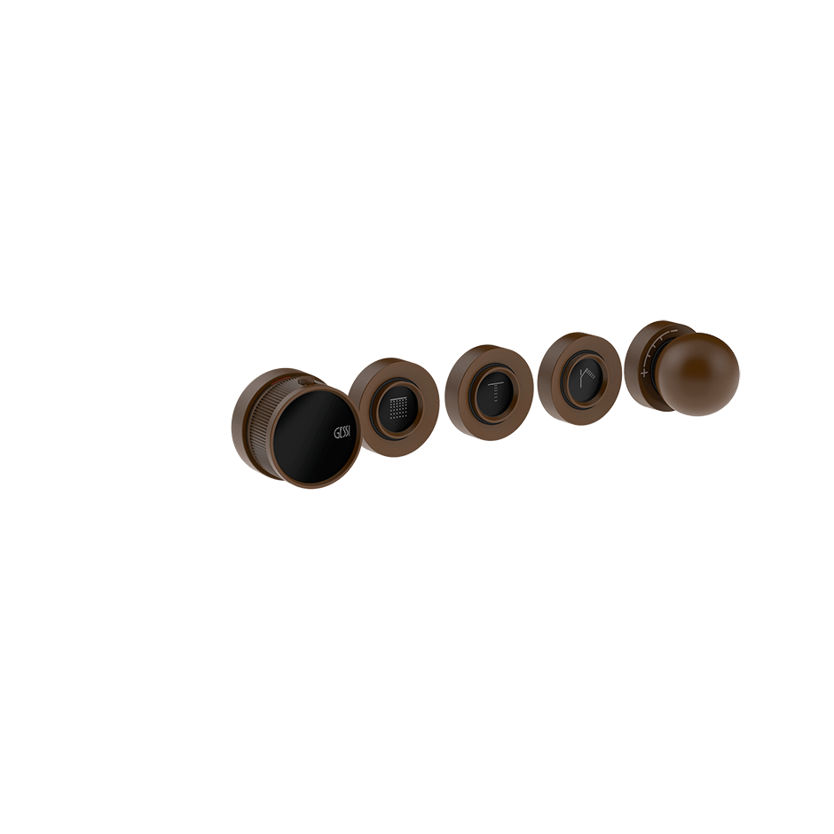 Gessi Shower Mixer 74034 in Dark Bronze
