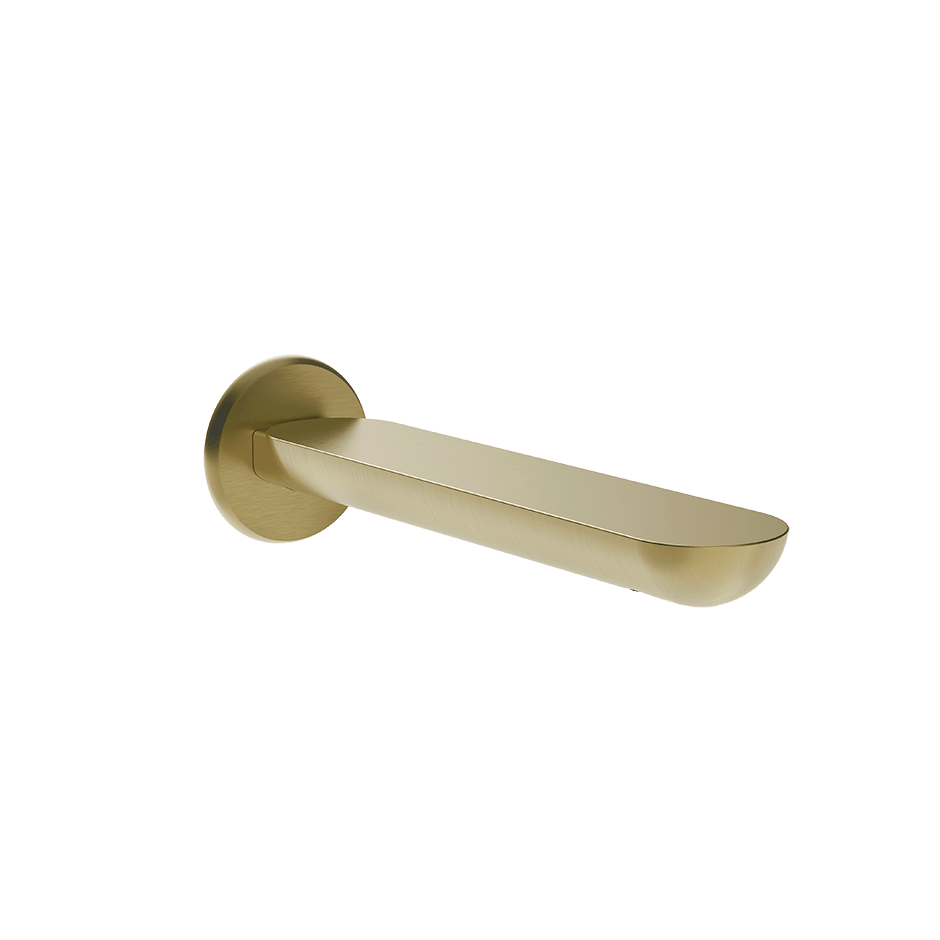 Gessi Bath Spout 74041 in Brass Brushed Pvd