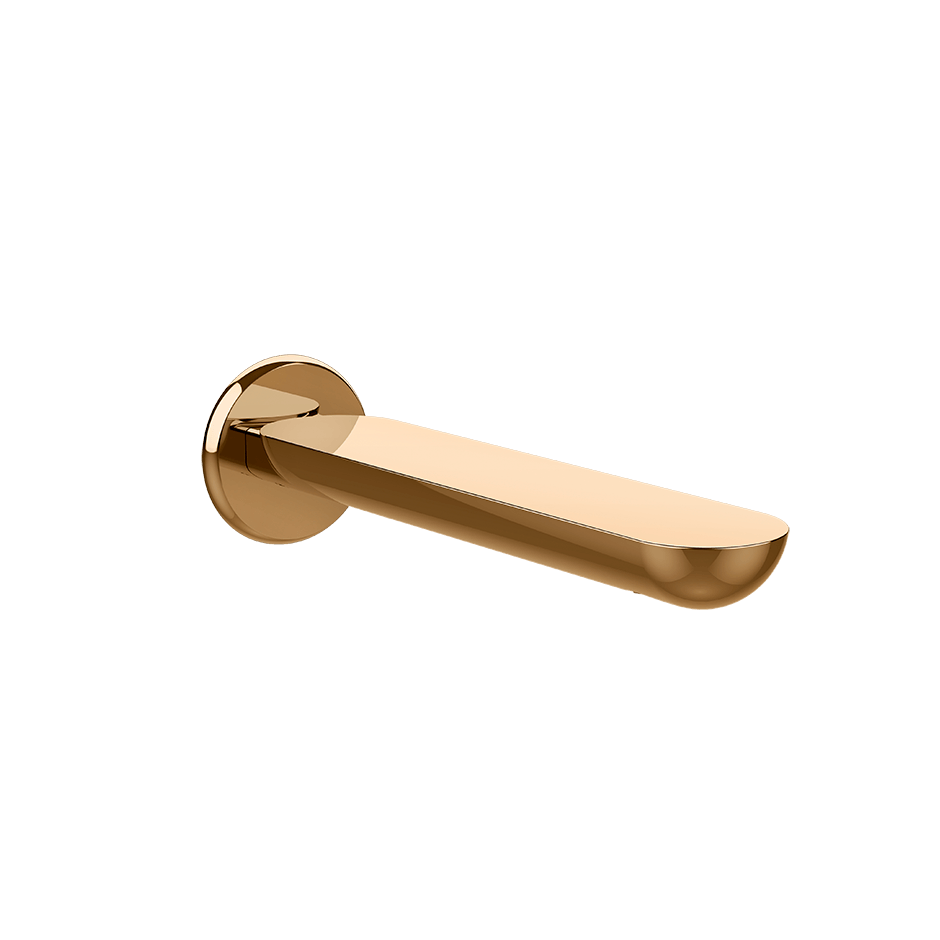 Gessi Bath Spout 74041 in Warm Bronze Pvd