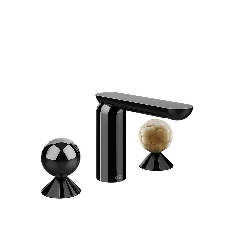 Gessi Washbasin Group 74045 in Black Metal Pvd