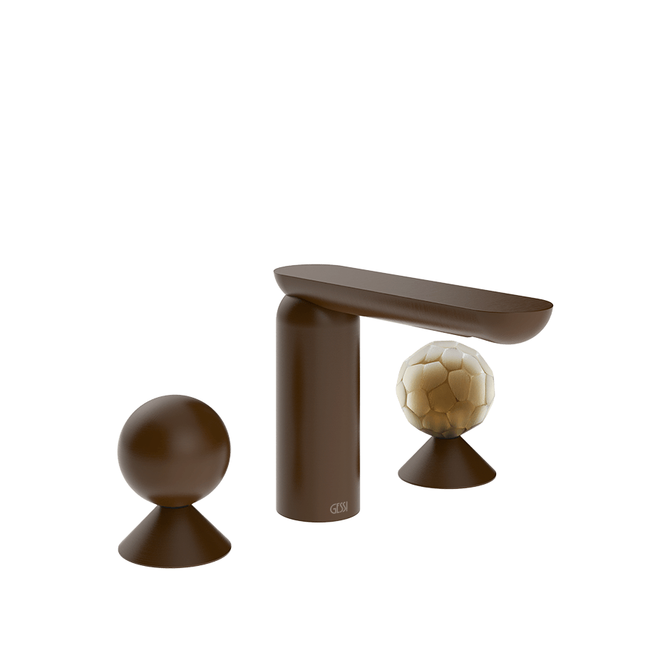 Gessi Washbasin Group 74045 in Dark Bronze