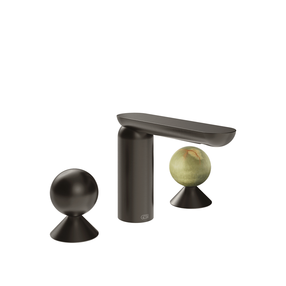 Gessi Washbasin Group 74055 in Black Metal Br. Pvd