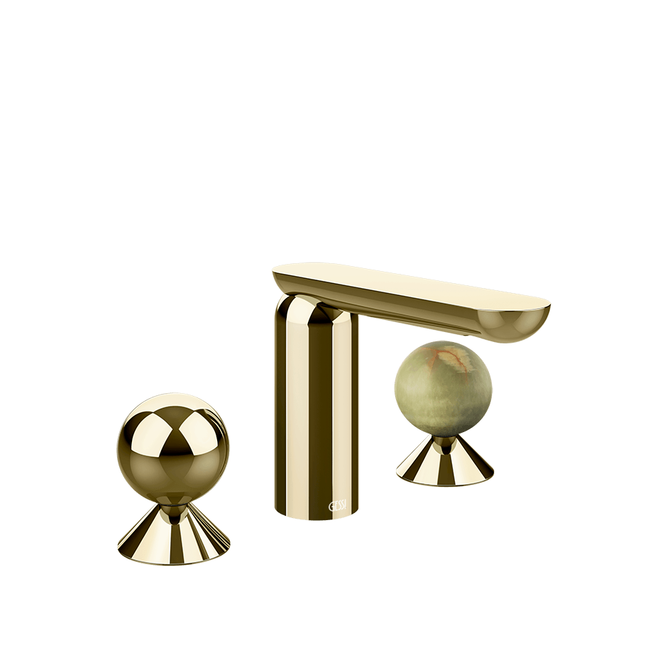 Gessi Washbasin Group 74055 in Brass Pvd