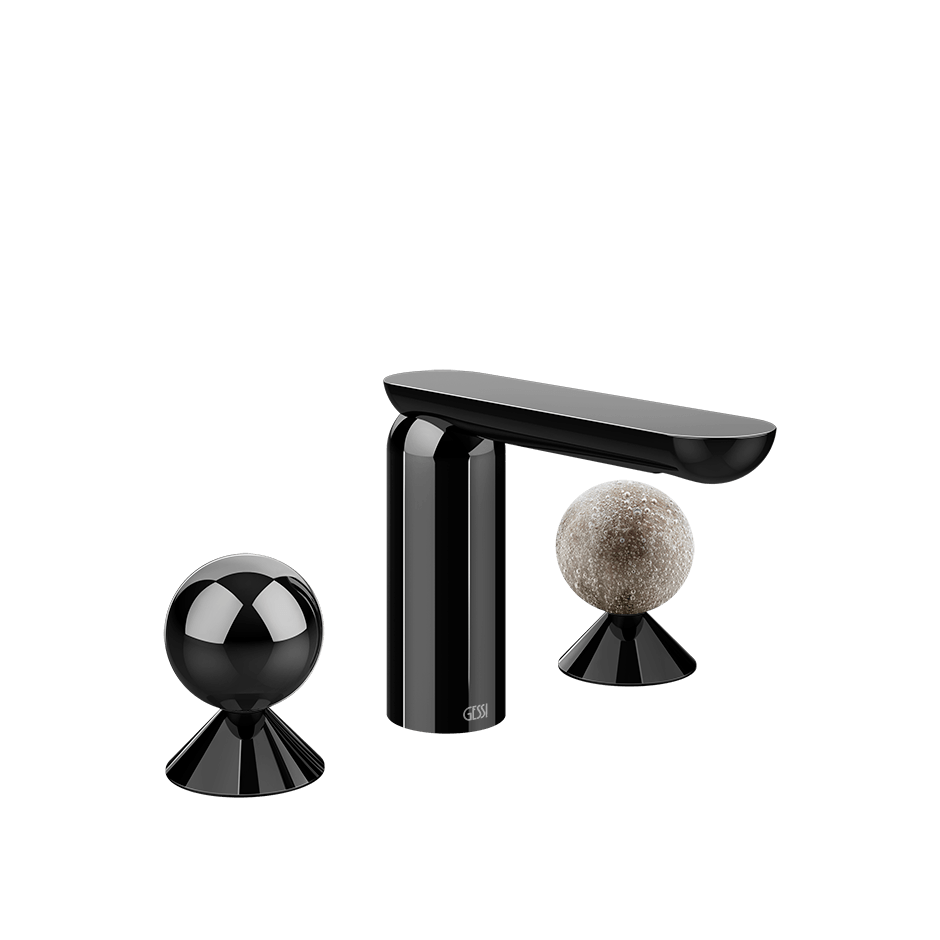 Gessi Washbasin Group 74065 in Black Metal Pvd