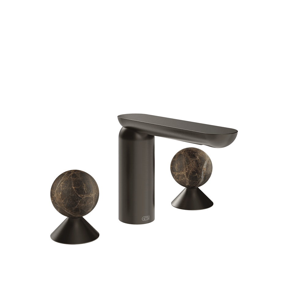 Gessi Washbasin Group 74115 in Black Metal Br. Pvd