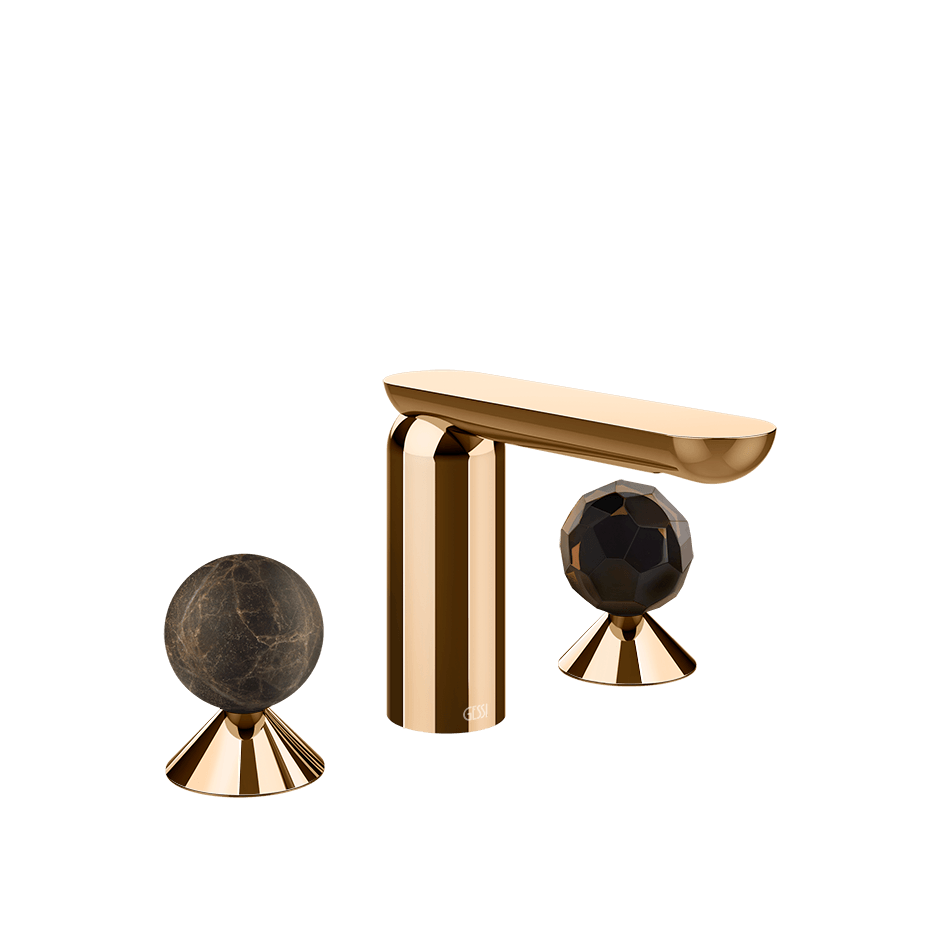 Gessi Washbasin Group 74125 in Warm Bronze Pvd