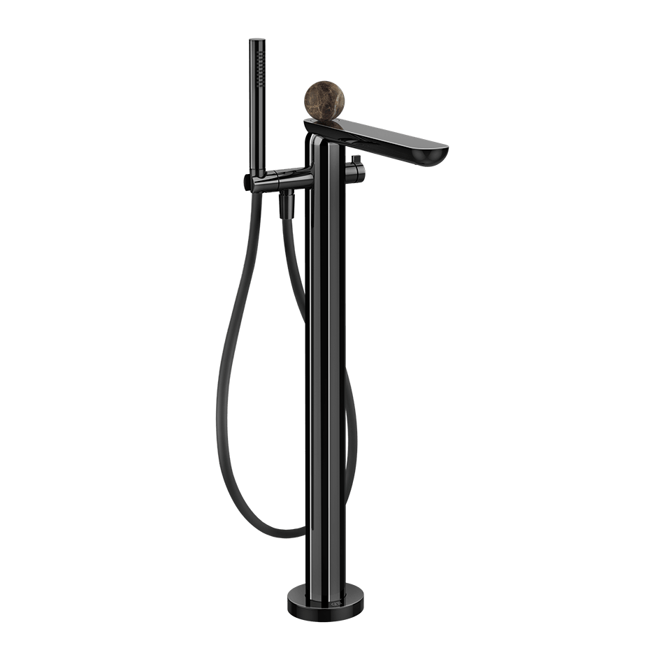 Gessi Bath Mixer 74129 in Black Metal Pvd
