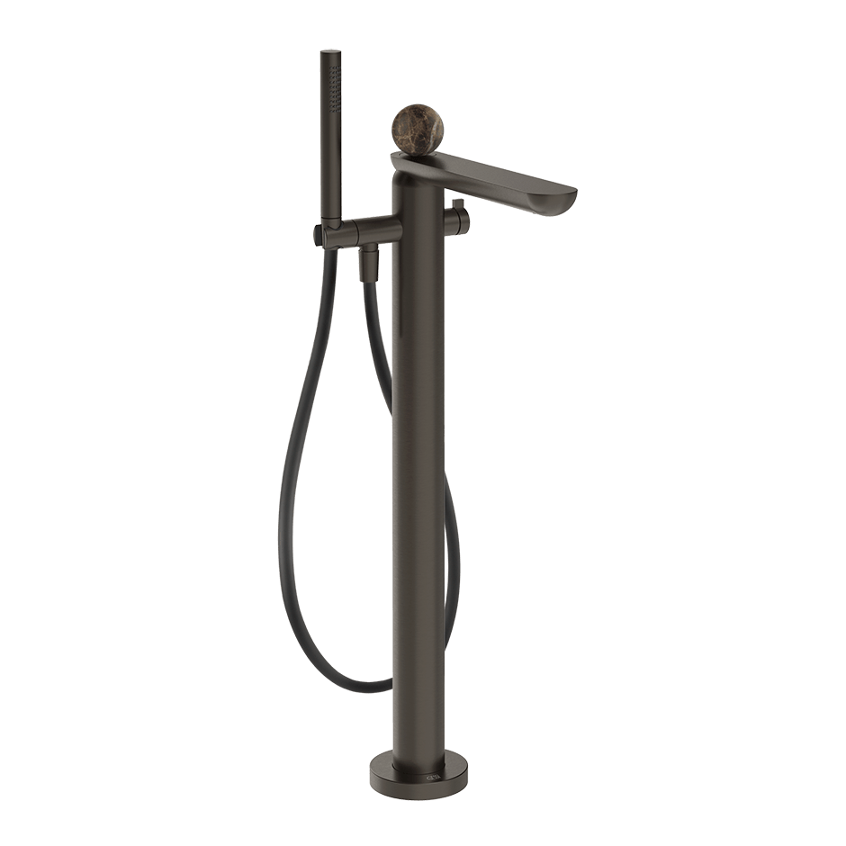 Gessi Bath Mixer 74129 in Black Metal Br. Pvd