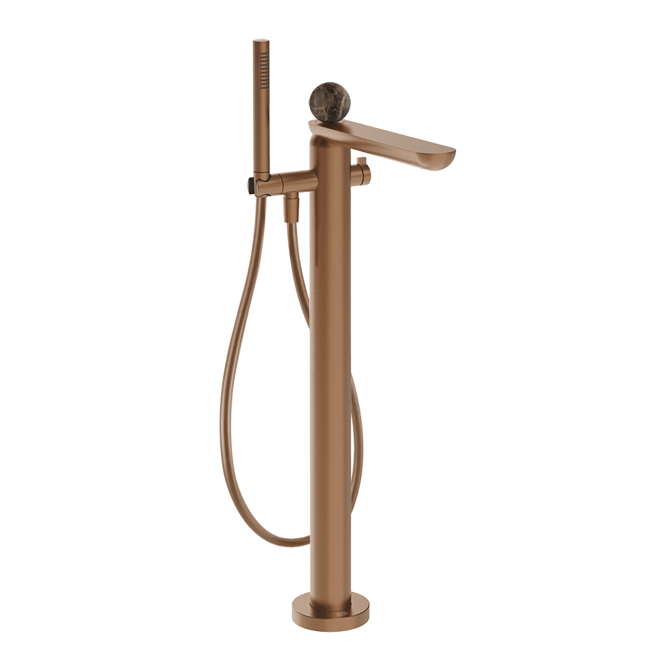 Gessi Bath Mixer 74129 in Copper Brushed Pvd