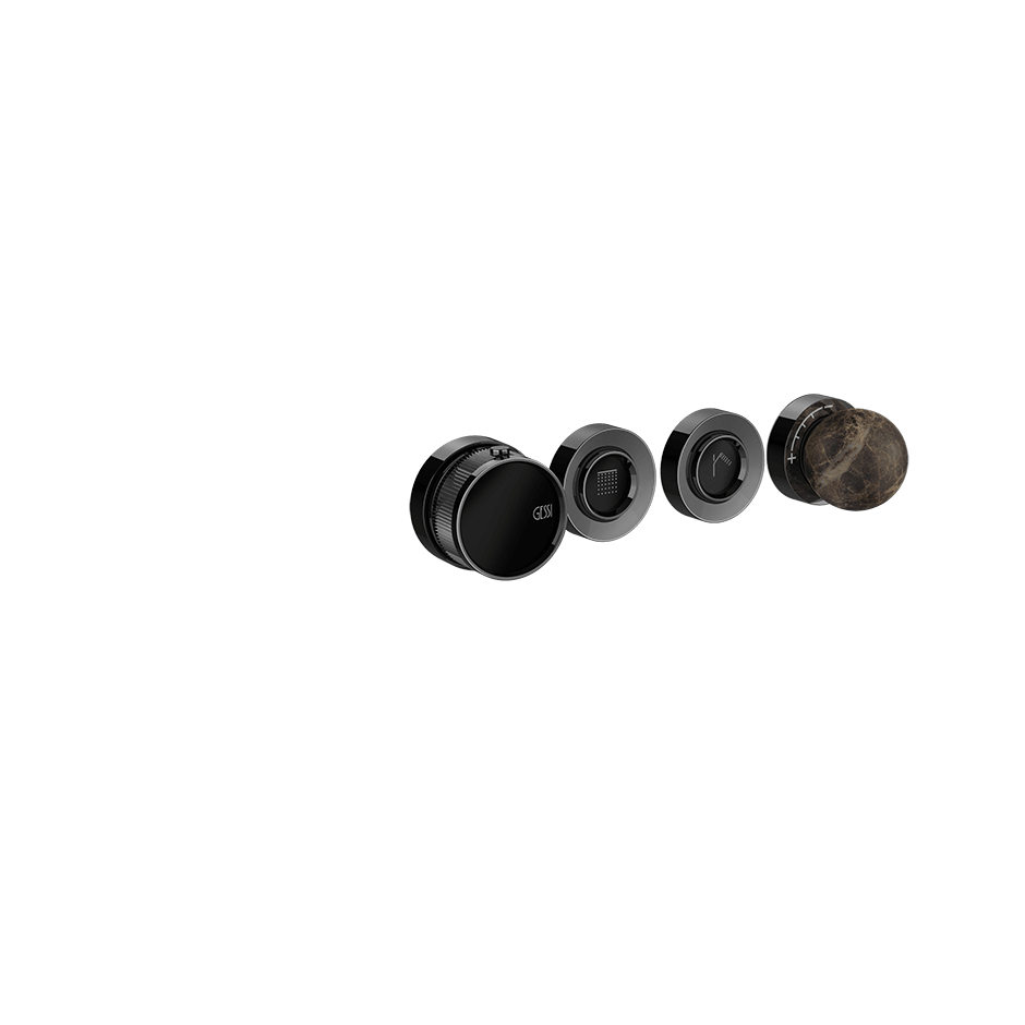 Gessi Shower Mixer 74132 in Black Metal Pvd